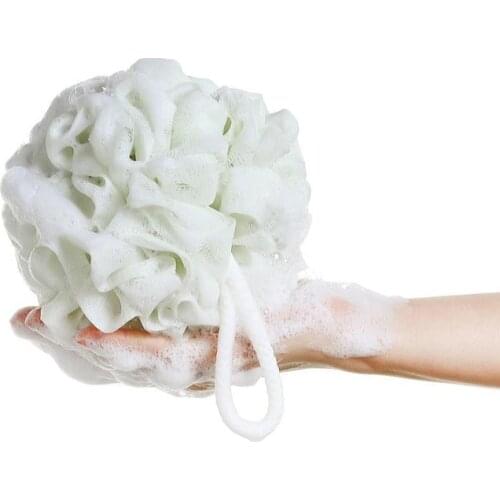 Solid Color Soft Big Bath Ball Sponge Shower Flower Efficient Clean Tool Flexible Bathroom Children Bathing Tool Body Cleaning