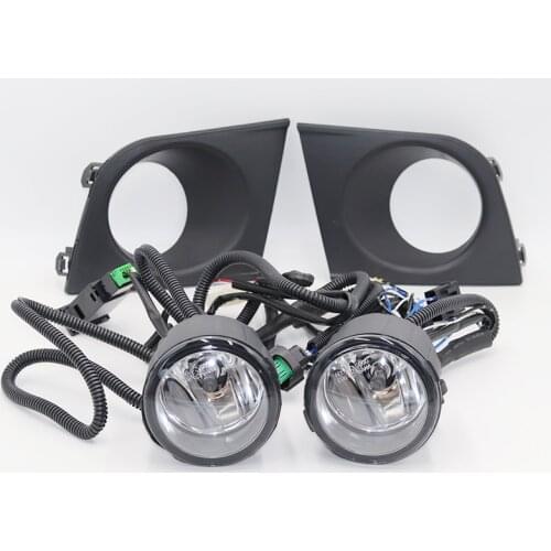 1 Pair Car Front Bumper Grille H11 Fog Light Bulb With Switch Wire For Nissan Versa 2007 / 2008 / 2009 / 2010 / 2011 Fog Lamps