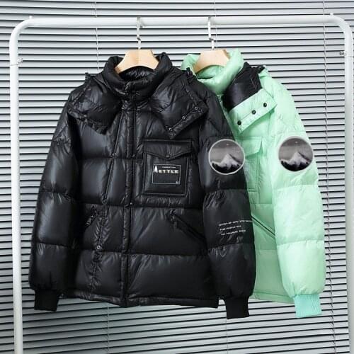 Luxury High Quality White Duck Down Thick Hooded Down Jacket Men Women Loves Wear Casual Down Jacket Mens Padding Coat