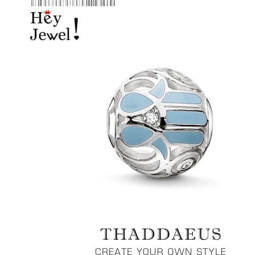 Beads Fatimas Hand,Blue Silver Gift Fits Bracelet Necklace 2019 Brand New Europe Jewelry Accessories Gift For Women & Men