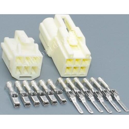 Shhworldsea 6 Pin 2.2mm 7282-1068 7283-1068 Female Male Fuel Injector Plug Automotive Connector