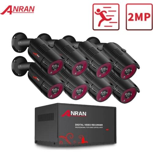 ANRAN AHD DVR CCTV Security System 1080P IR Night Vision AHD Camera System Indoor&Outdoor 4/8 CH DVR Video Surveillance System