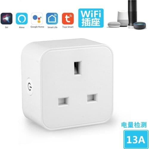 Tuya Tuya smart socket Alexa/Google voice timer switch British standard wifi socket, smart home power plug
