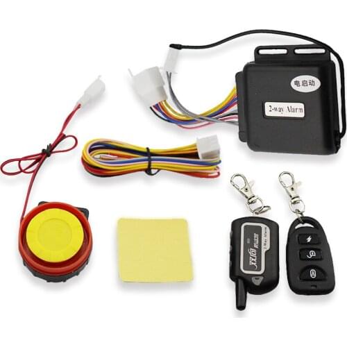 Universal Motorcycle Lock Security Two Way Alarm 125db Sound Full Function Remote Control Engines Start Anti Cut Off