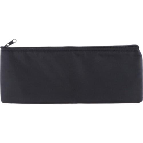 Pack of 1 Mic Protective Zipper Bag Soft Storage Pouches Oxford Cloth Black