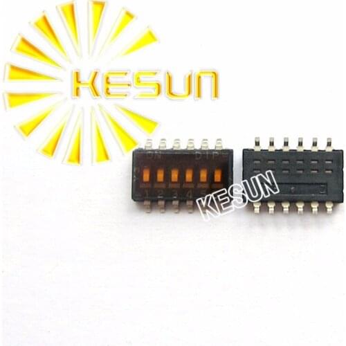 100% Original DHN-06F-T 6P 1.27mm Half Pitch Encoder switch DHN-06F-T-V 1.27-6P SMD DIP Switch DHN-06F-T-V-T/R x 100PCS
