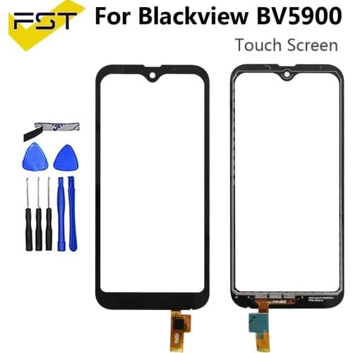 5.7''Black for Blackview BV5900 Touch Screen Digitizer 100% tested Digitizer Glass Panel Touch Replacement For Blackview BV5900