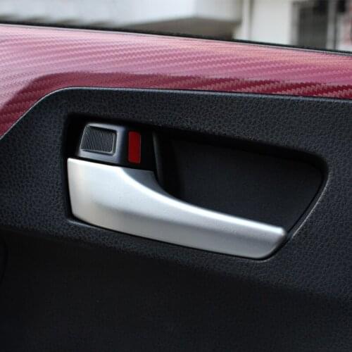 ABS Matte For Toyota RAV4 RAV 4 2016 2017 2018 accessories Inner Door Handle Cover Door Catch Cover Trim car styling 4 Pcs/Set