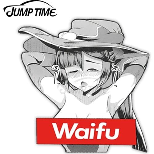 JumpTime 13 x 10.6 cm For Mona Lewd Die Cut Car Stickers Personality Creative DIY Custom Printing Fashion 3D Anime SUV Decal