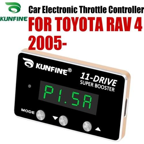 KUNFINE Car Electronic Throttle Controller Racing Accelerator Potent Booster For TOYOTA RAV 4 2005-After Tuning Parts Accessory