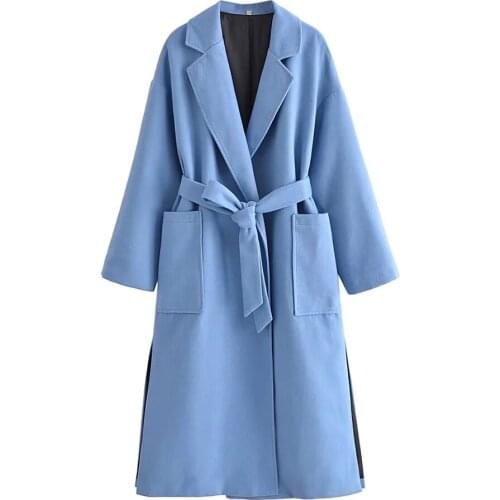BBWM WOMAN Womens Blue Coats