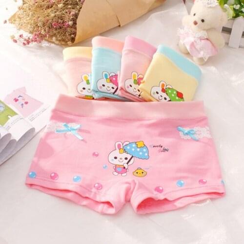 Children Boxer Panties for Girls Underwear Cotton Soft Baby Kids Underpants Boxer Briefs Breathable Girls Panties