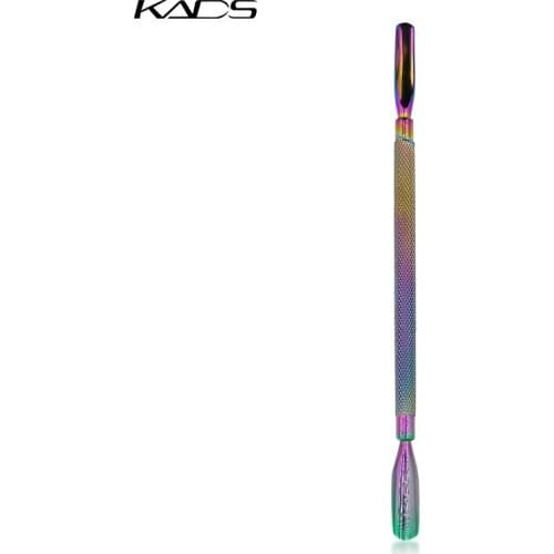 Double Head Nail Cuticle Pusher Dead Skin Remover Rainbow Manicure Spoon Pusher UV Gel Polish Remover Cutter Nail Art Care Tool