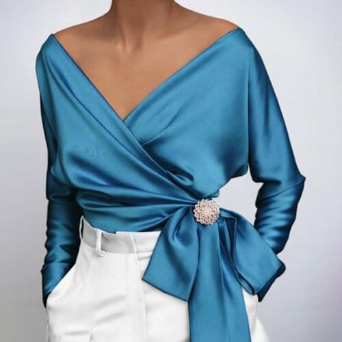 FANAN Satin Blouses