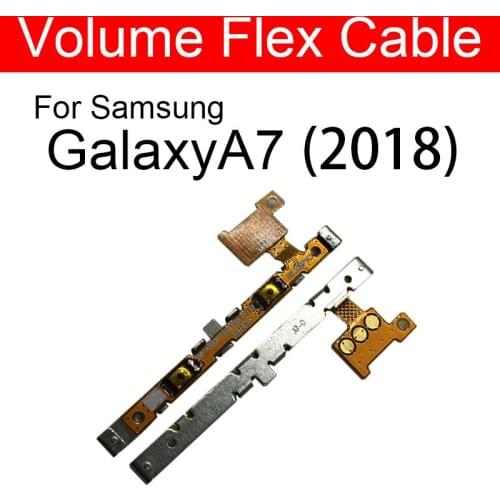 Down And Up Volume Flex Cable For Samsung Galaxy A7 (2018) SM-A750F A750F Volume Switch Side Keypads Flex Ribbon Cable Repair