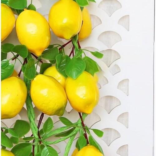 Simulation Artificial Fruit Lemon String for Restaurant Hotel Home Garden Wedding Kitchen Decoration
