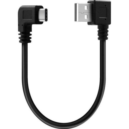 90 Degree Double Elbow USB-C Type-c USB3.1 Male Right angle TO USB 2.0 Quick Charge Sync Data Fast Charging 2.1A Cable Cord 25cm