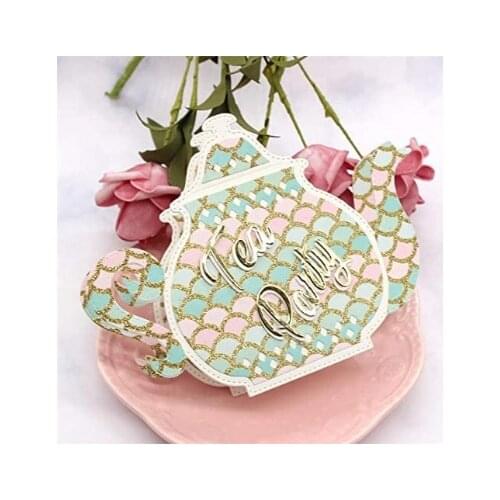 Coffee pot cutting dies New for Scrapbooking DIY Album Embossing Folder Paper Card Maker Template Stencils