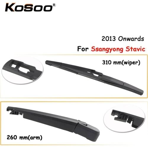 KOSOO Auto Rear Car Wiper Blade For Ssangyong Stavic,310mm 2013 Onwards Rear Window Windshield Wiper Blades Arm,Car Accessories