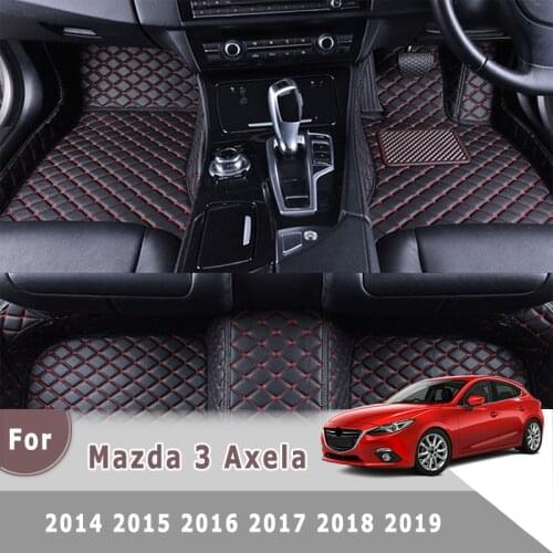 RHD Carpets For Mazda 3 Axela 2019 2018 2017 2016 2015 2014 Car Floor Mats Auto Interiors Parts Covers Custom Leather Rugs