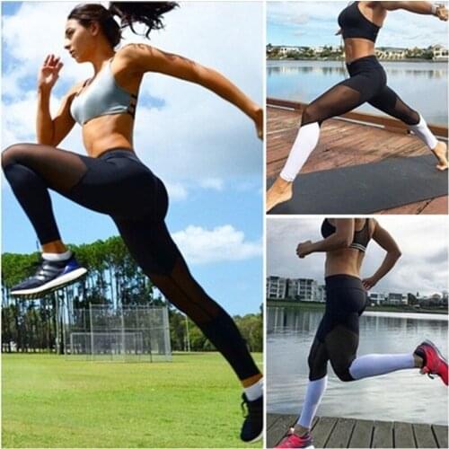 Casual Leggings Women Black Mesh Fitness Pants Women Mid Waist Legins Push Up Punk Leggings Leggins Sexy Workout Sportleggings