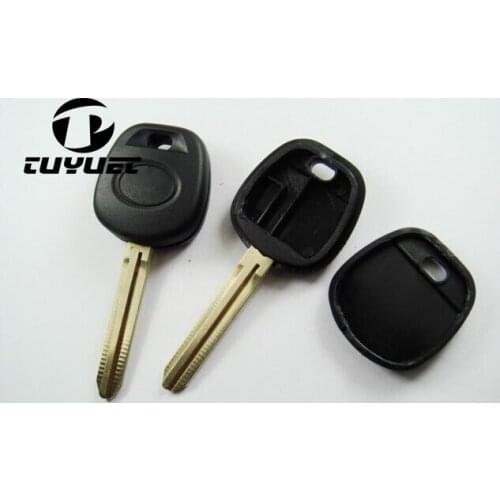 New FOB Key Blanks Case For Toyota Transponder Key Shell TOY43 Blade(Can Install TPX1.2 & carbon chip)