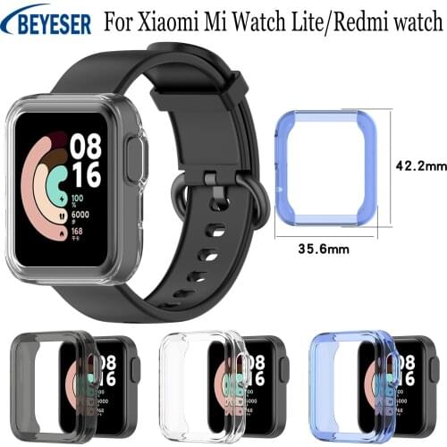 New Exquisite sport Protective Case TPU Anti-fall Shell For Xiaomi Mi Watch Lite half-pack hollow Protect Shell For Redmi watch