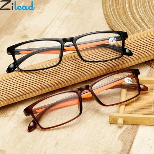 Zilead Ultra-Light TR90 Reading Glasses Women&Men Clear HD Lens Presbyopia Eyeglasses With Diopter +1.0...+4.0 For Parents