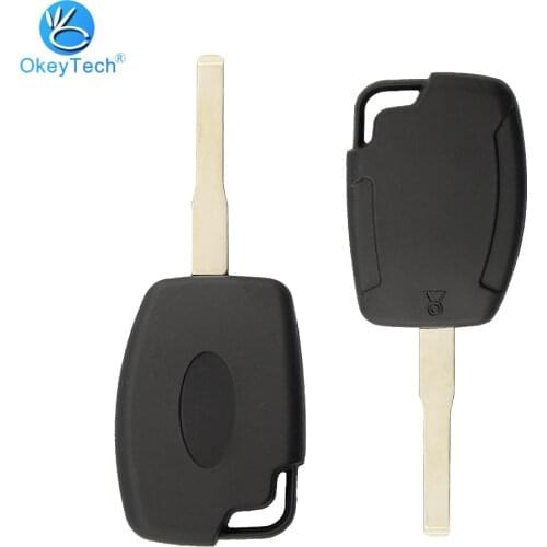 Okeytech For Indian Mahindra Key Replacement Remote Auto Transponder Car Key Shell Case Cover Fob Uncut Blank Blade High Quality