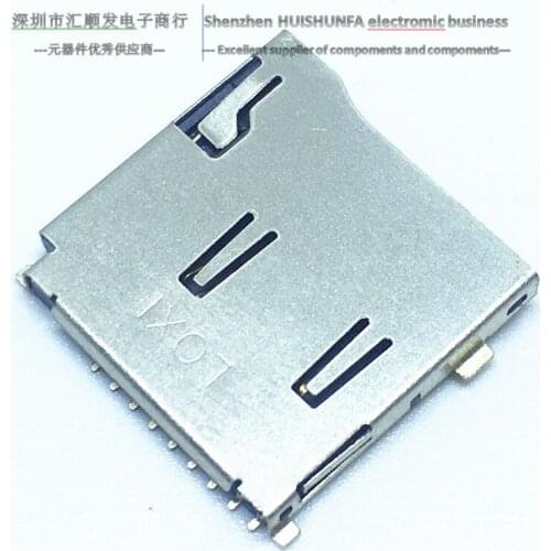 Gold-plated 9p with TF card holder, micro SD card holder, memory card holder TF card holder, with self-elastic external welding