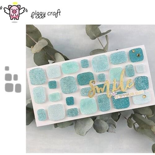 Piggy Craft metal cutting dies cut die mold Label frame Scrapbook paper craft knife mould blade punch stencils dies