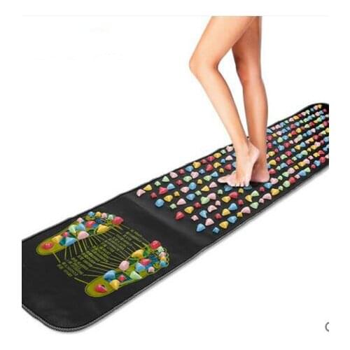 HANRIVER Leg Foot Massage Pad Pain Relief Stone Massager Mat Walk Muscle Stimulator Health Mattress Home Relaxation Health Care
