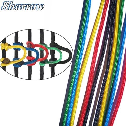 3 Meter D Loop Rope Compound Bow Shooting Release D Ring Nylon String Cord U Rope Nocking Ring Aid Archery Hunting Accessories