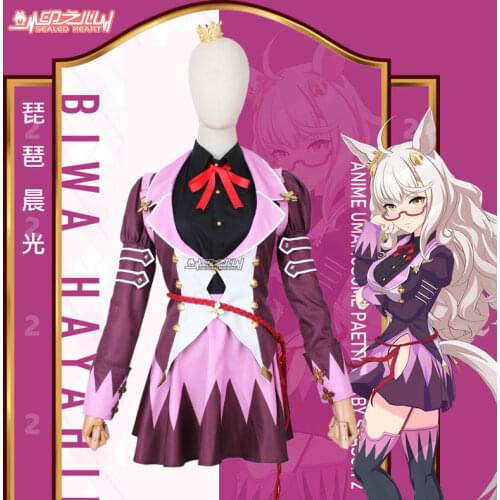 Anime Umamusume: Pretty Derby Season 2 Biwa Hayahide Lolita Dress Uniform Cosplay Costume Halloween Women Free Shipping 2021 New