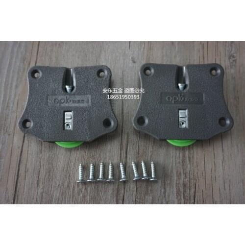 1set wood sliding door Pulley single wheel roller runner solid embedded gate roller wheel for vintage wooden door