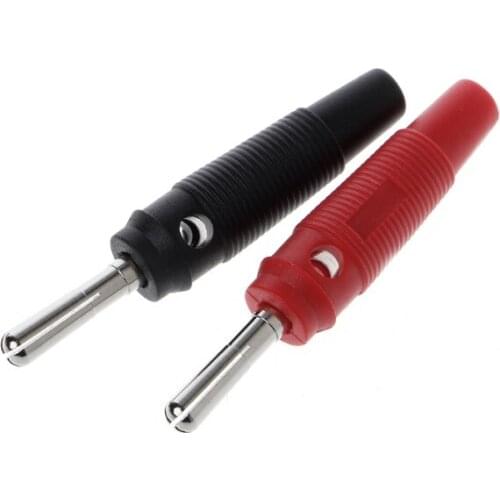 10 Pcs 32A 4mm Banana Plug High Current Insulated Shrouded Stackable Connector Soldering Type