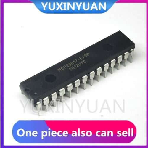 10pcs/lot MCP23017-E/SP MCP23017 23017 dip28 NEW IC I/O EXPANDER I2C 16B 28SDIP in stock