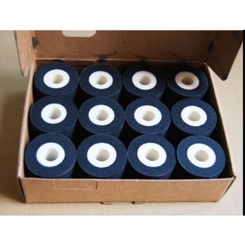 12pcs/lot Black 36*35mm DK833 premium hot stamp coder ink roll for MY380F DK1000 DK1100 coding sealing machine