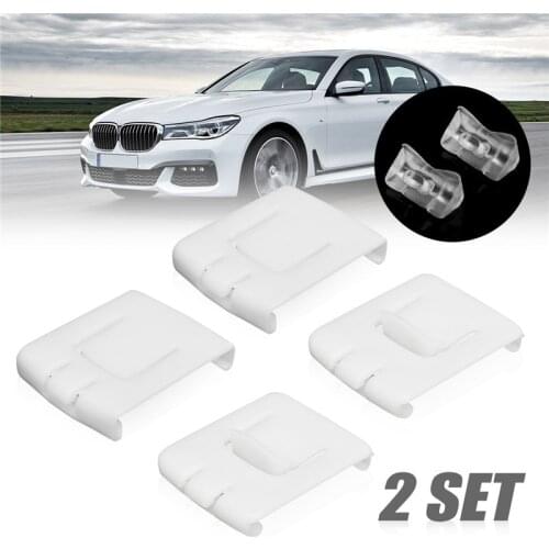 2 Set 6 Pieces Siut Seat Buckle Clip Runner Guide White Plastic Clips 435881203A C10 For VW GOLF MK1 MK2 MK3 CORRADO SCIROCCO