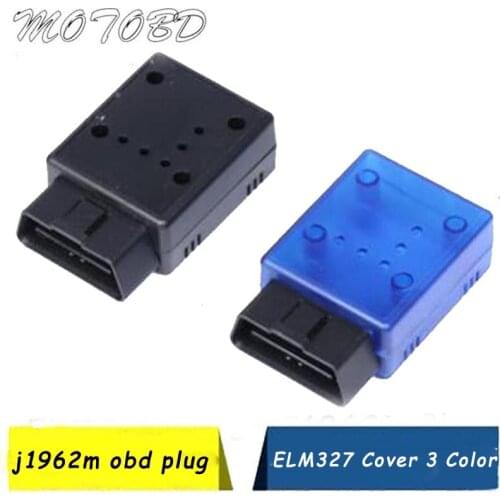 3 Color ELM 327 OBD2 OBD 2 OBDII OBD-II Interface Adaptor Connector ELM327 Bluetooth-compatible J1962M Plug with Enclosure