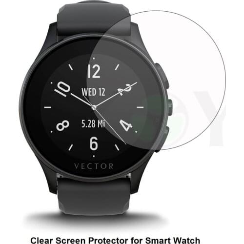 3* Clear LCD PET Film Anti-Scratch Screen Protector Cover for Sporting Smart Watch Vector Luna Watch Accessories