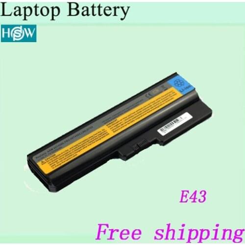 4400mah 6cells E43 Laptop battery For LENOVO FRU P/N L08M6D24 ASM P/N L08M6D23