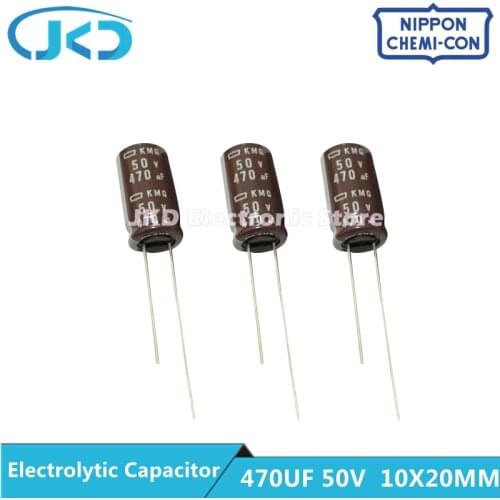 5pcs/Lot 470uF 50V NIPPON/NCC Panasonic 10x30mm 12.5x20mm 10x20mm Low ESR 50V470uF Aluminum Electrolytic Capacitor