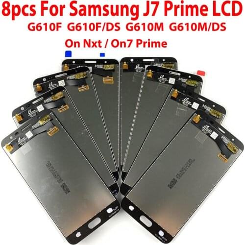 8Pieces/lot Test For Samsung Galaxy J7 Prime G610F Screen Touch On7 Prime G610M G610Y G610F LCD Display J7P Adjust 8Pcs Assembly