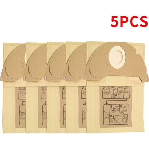 5 pieces Vacuum Cleaner Paper Filter Bags Dust Bag Replacement for Karcher A2000 series WD2.250 6.904-322.0
