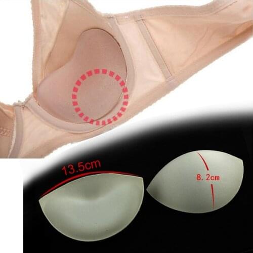 20pairs Off white Bra Cup Soft Foam Pads Push Up Breast Enhancer For Bikini Pads Yoga Sports Insert Sewing Accessories WB87