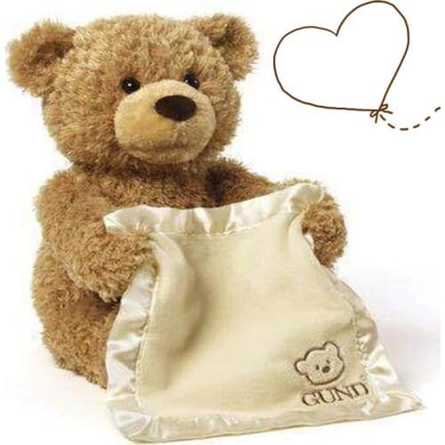 Baby Plush Toys Hide And Seek Teddy Bear And Seek Animated Stuffed Animal Talking Bear Shy Bear Best Birthday Gift For Kids