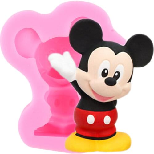 Disney Mickey Silicone Mold Soap Resin Mould DIY Aromatherapy Wax Plaster Molds Chocolate Candy Fondant Cake Decorating Tools