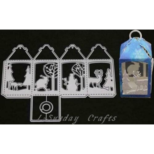 DIY Gift Box Bag Metal Cutting dies Stencils Scrapbooking Embossing making Craft
