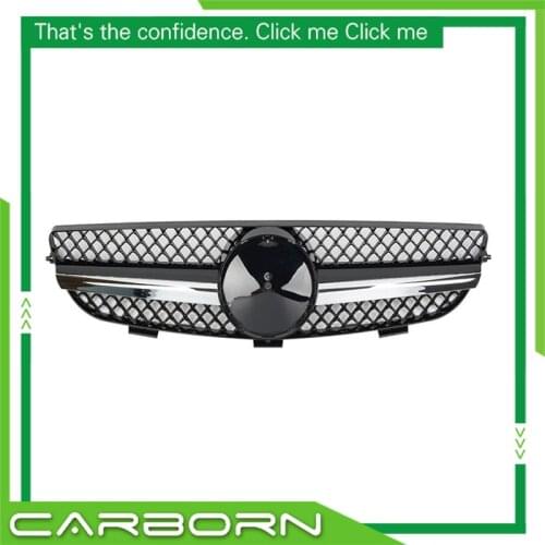 For-Mercedes-Benz CLK-class W209 2003-2009 with Emblem SL Style Front Bumper Racing Grille